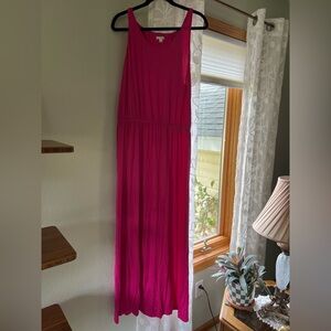 Gap Vibrant Pink Maxi Dress